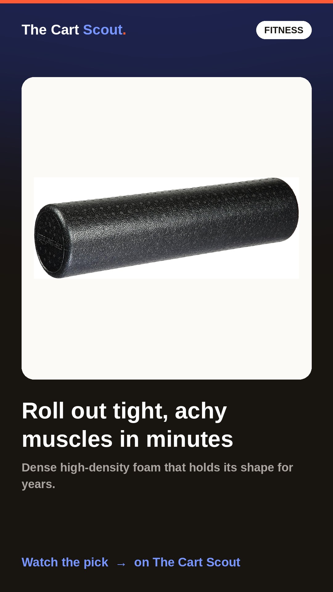 Amazon Basics High-Density Foam Roller