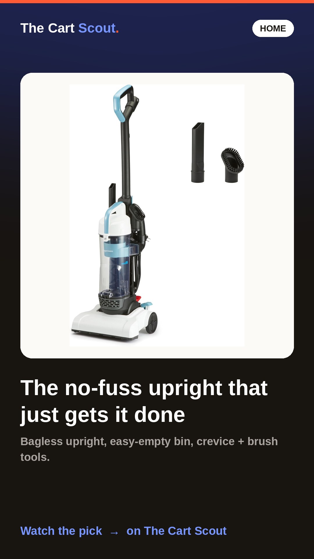 Amazon Basics Upright Vacuum Cleaner