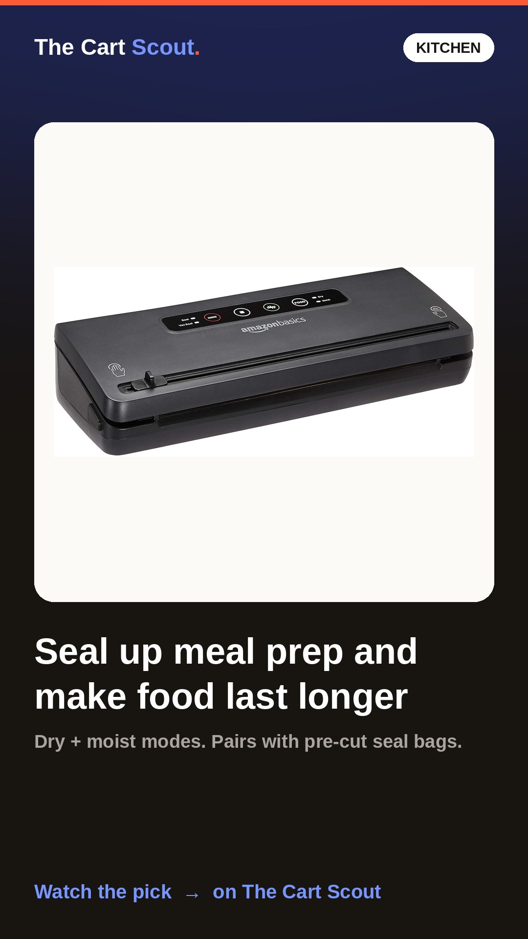 Amazon Basics Vacuum Sealer