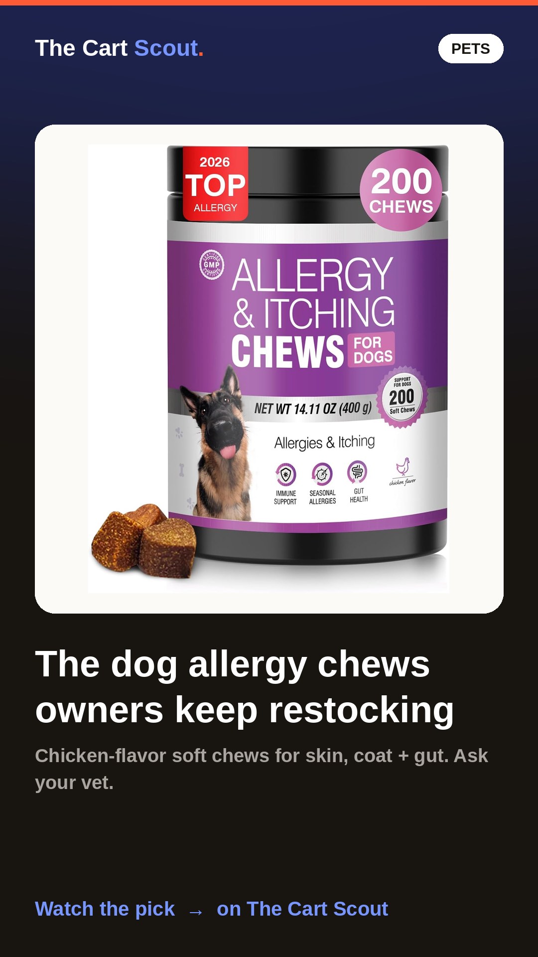 Allergy & Itching Soft Chews for Dogs