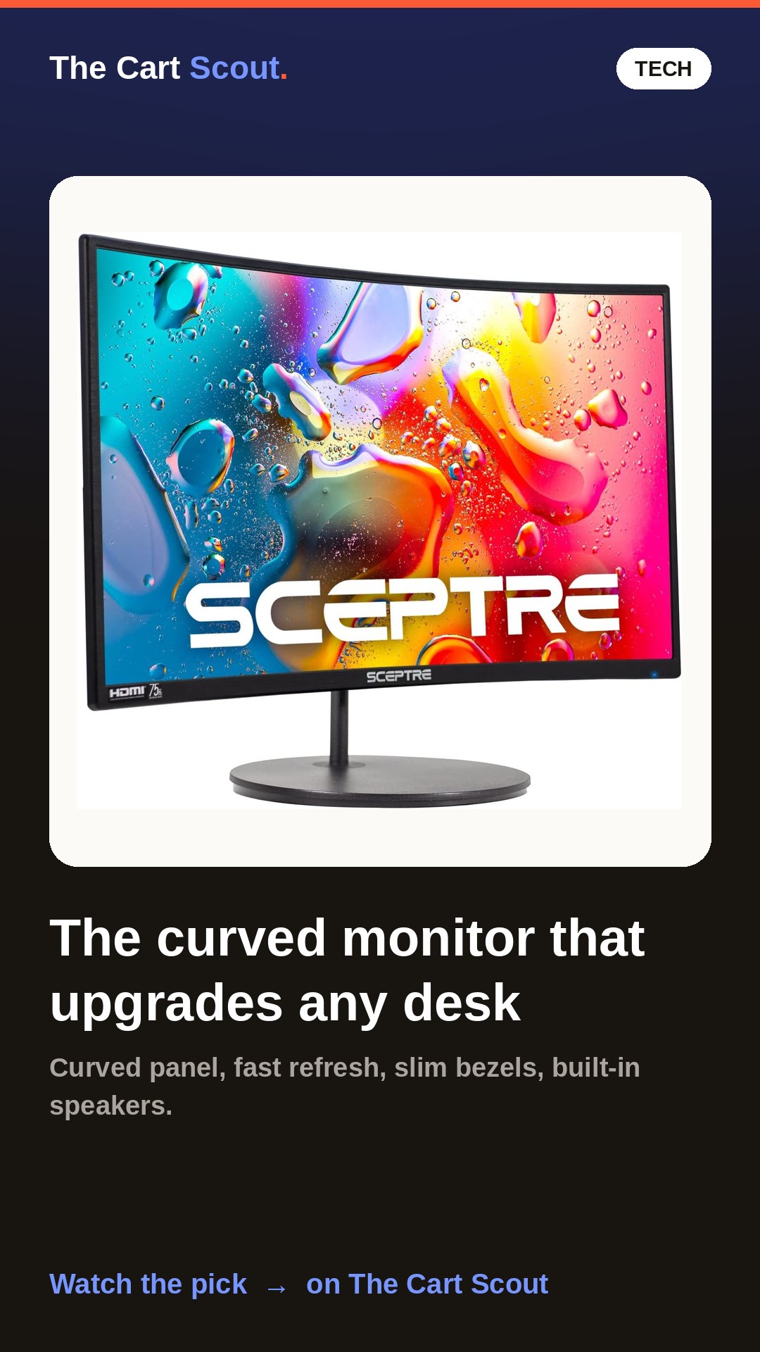 Sceptre Curved Monitor