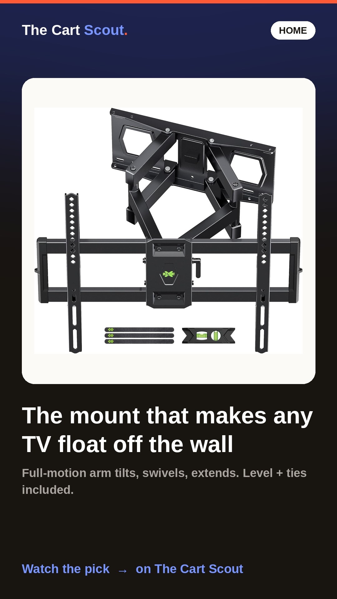 USX MOUNT Full Motion TV Wall Mount